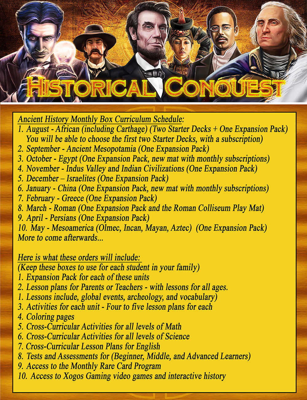 Yearly Member - Adventure Box Monthly History Course: American History (10 Boxes image 3