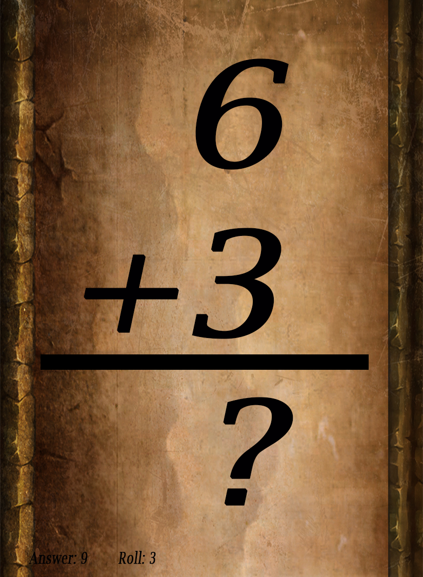 Totally Medieval Math Dice - Addition