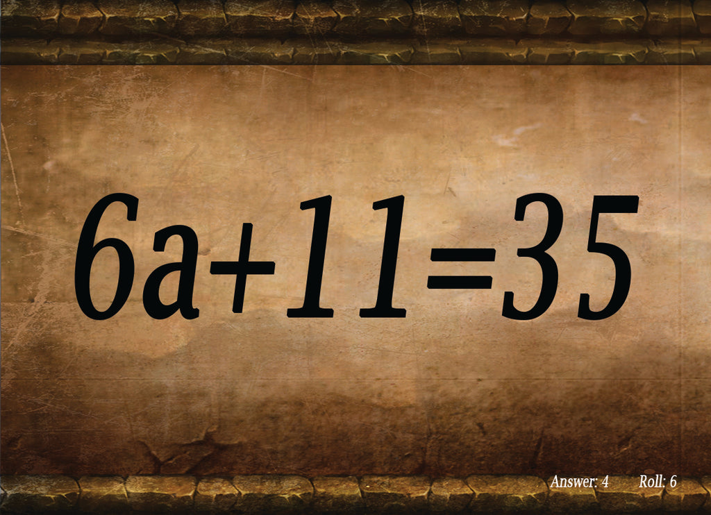 Totally Medieval Math Dice - Algebra I