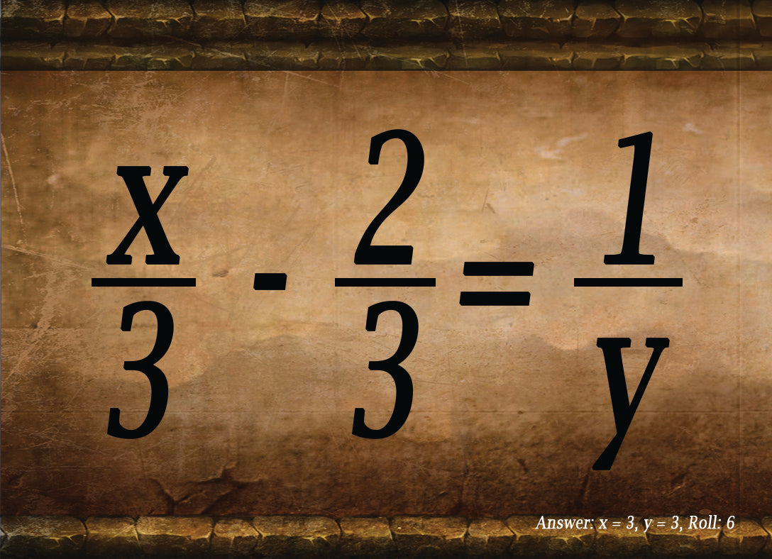 Totally Medieval Math Dice - Fractions